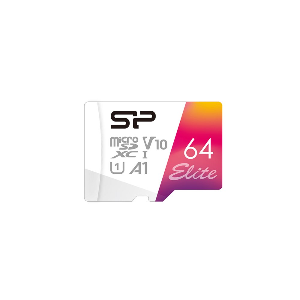 Silicon Power Elite | MicroSDXC | 64GB | Class 10 | UHS-I U1 - Matmuis